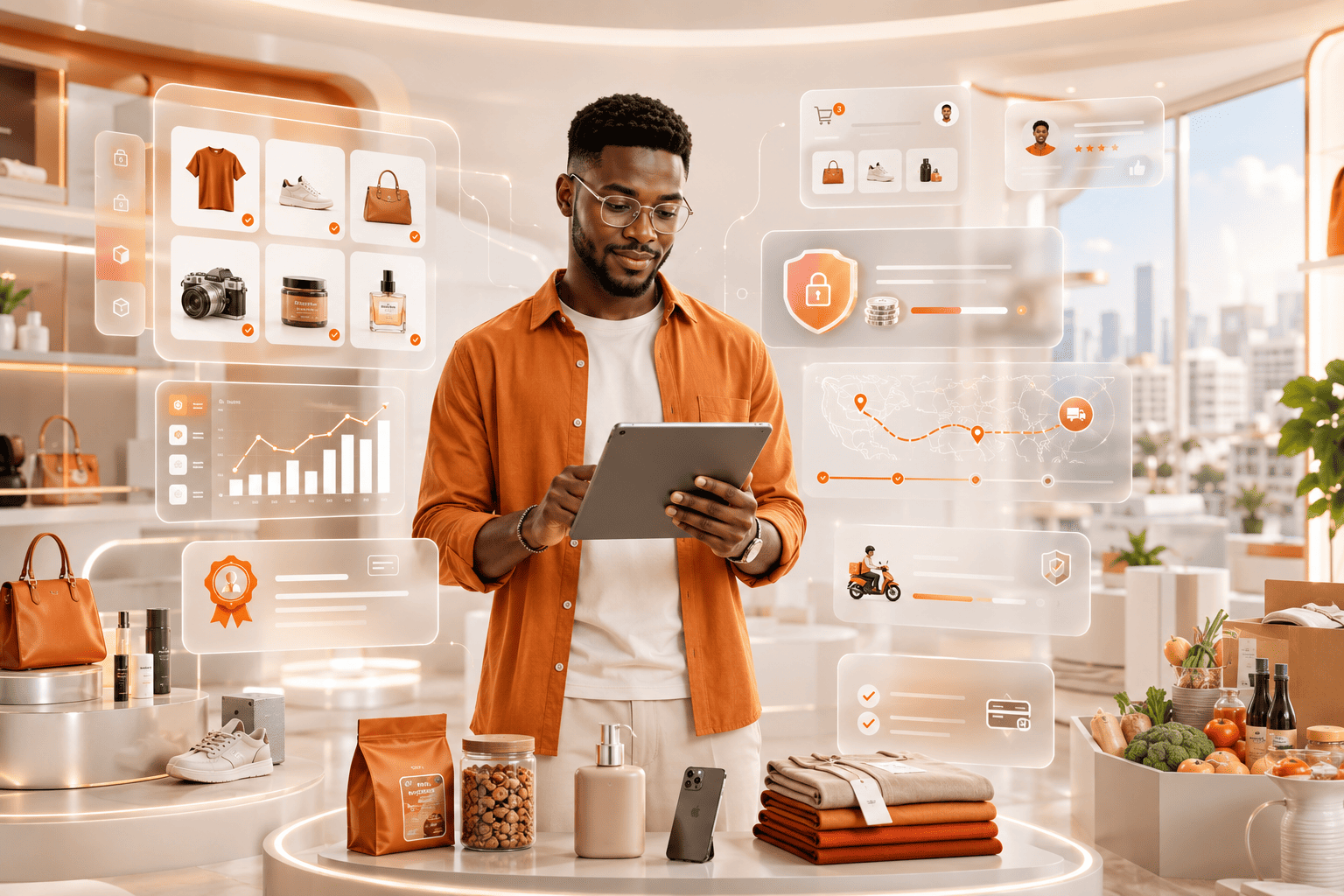 Nigerian entrepreneur starting their online business journey on Buselor marketplace